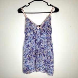 < Passion Forever Pastel Floral Babydoll Lingerie >